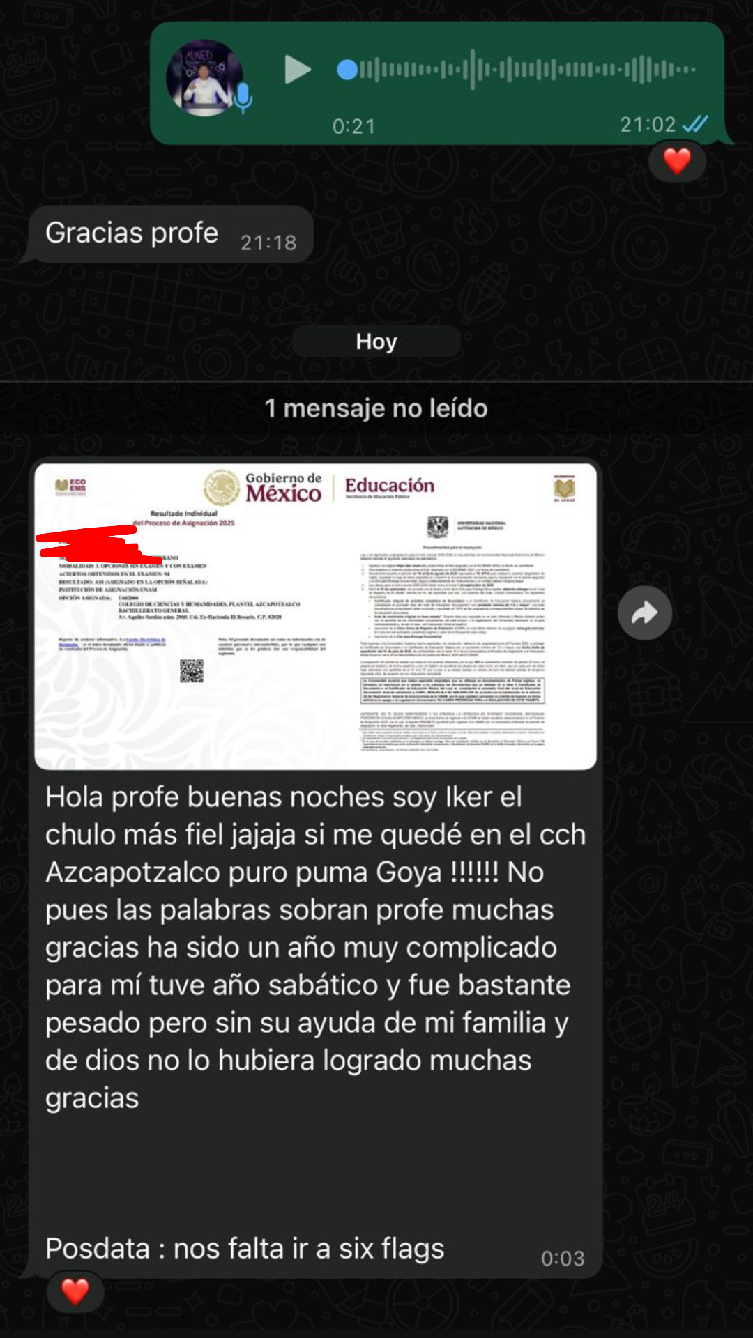 Evidencia de alumno ADNED 14